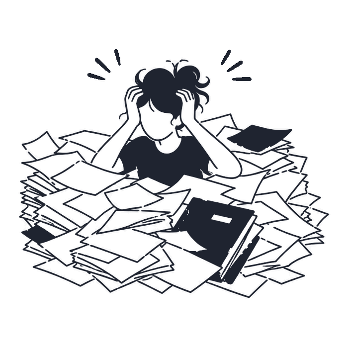 Buried by what has piled up